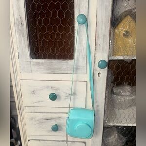 Polaroid instax mini plus 7 new without box camera bag Tiffany blue